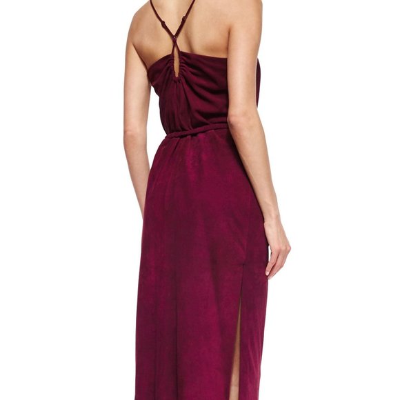 NWT Halston Heritage Genuine Suede Wine Burgundy - Picture 3 of 6